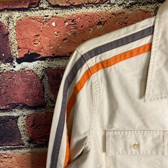 Harley Davidson Neutral Women’s Long Sleeve Button Up Top with Logos Size M/L - Picture 9 of 13